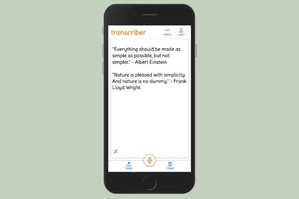 Transcriber screenshot